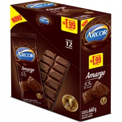 Chocolate Arcor Amargo 53% 12x55gr (2429)