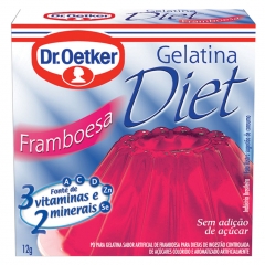 GELATINA DR OETKER DIET FRAMBOESA 12gr (267)
